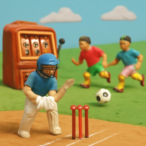 666z Cricket Batsman